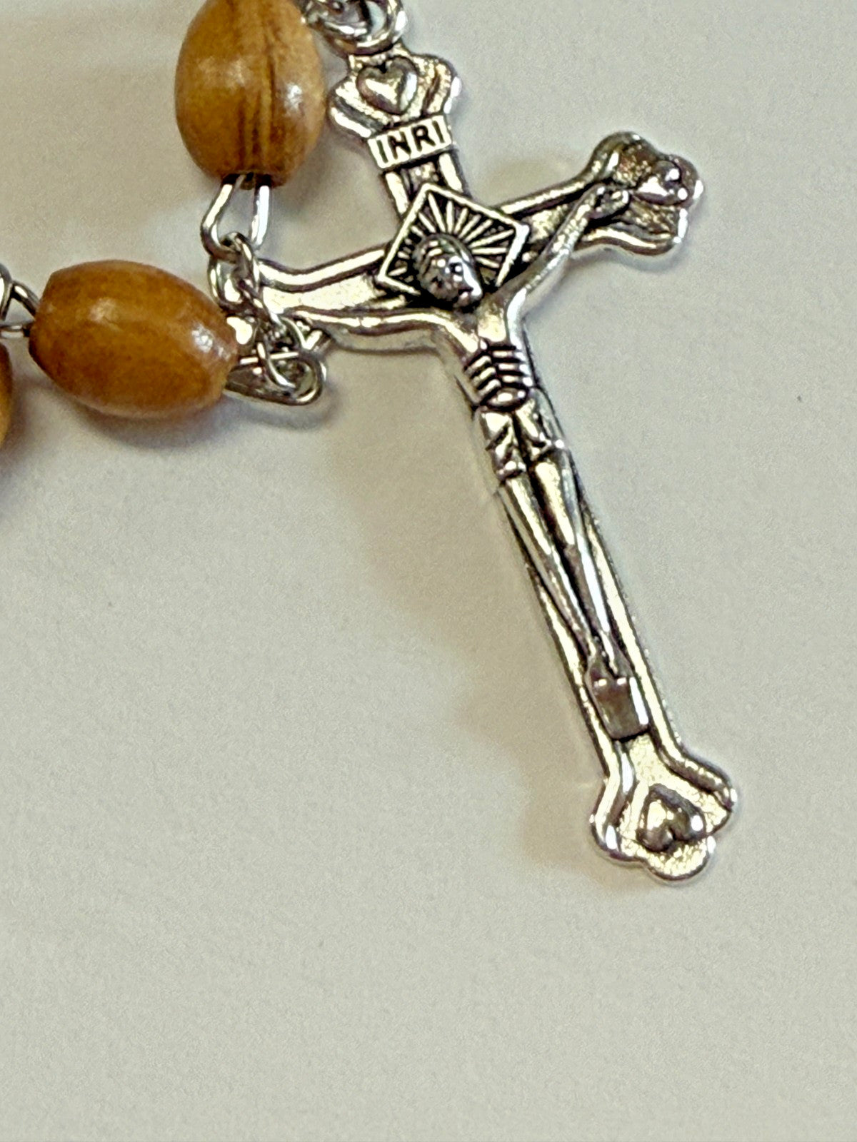Olive Wood Rosary with Third Class Relic, Soil from Jerusalem, New #Hlylnd-02 - Journeys of Faith