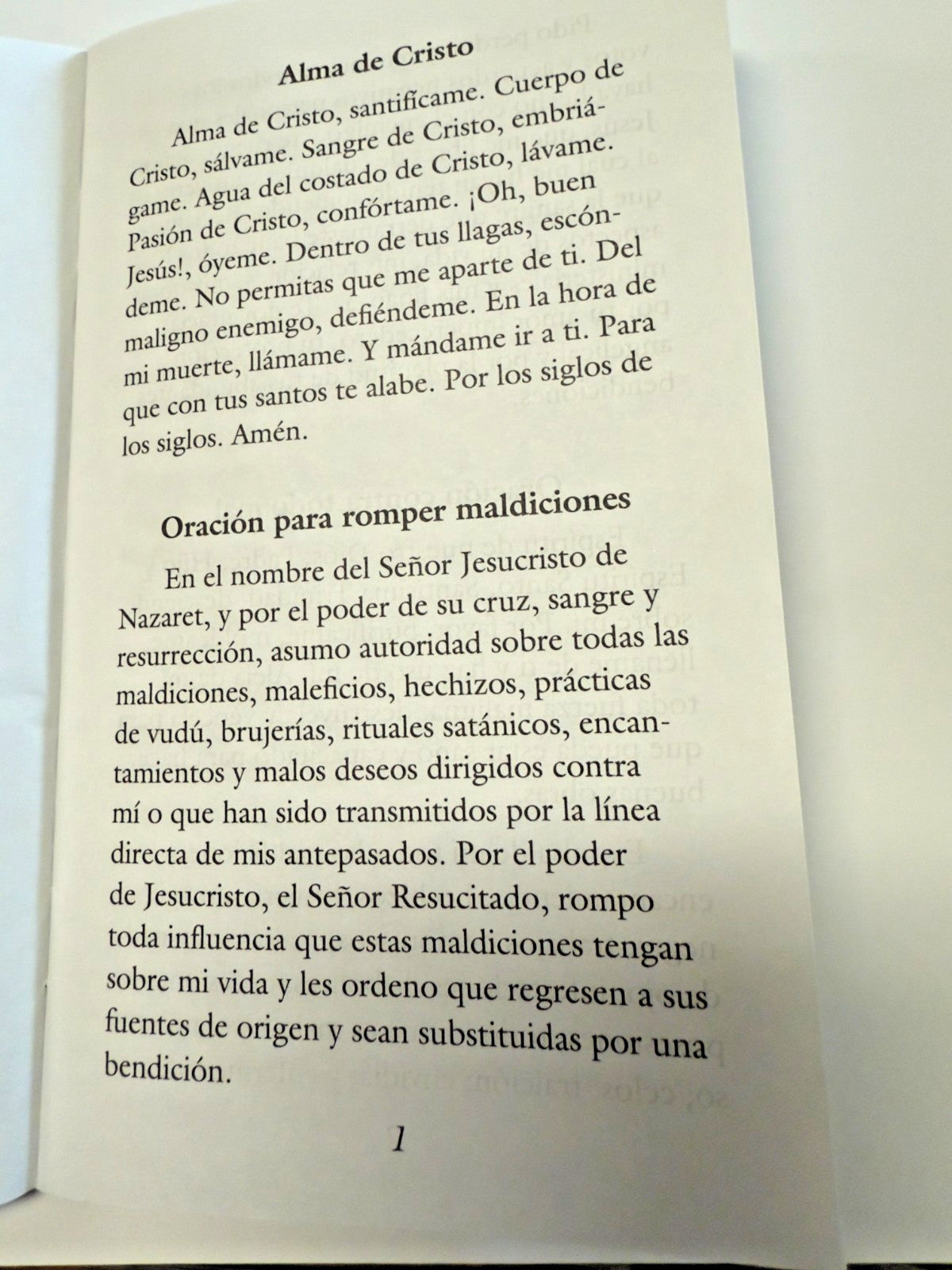 Libro de Oraciones de Guerra Espiritual en español, Nuevo, # AB-078