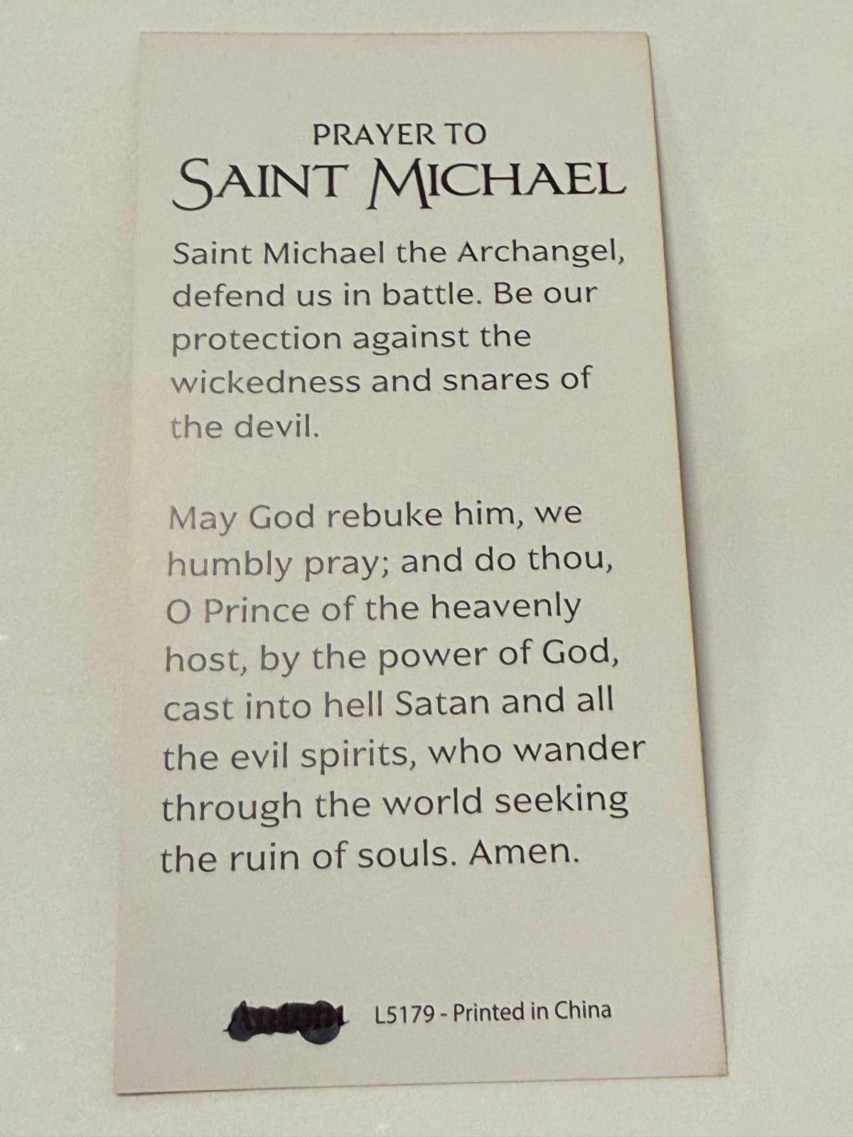 St Michael + Guardian Angel Prayer Card + Medal & 20" Chain, New #AB-031 Journeys of Faith Collectibles:Religion & Spirituality:Christianity:Holy Cards