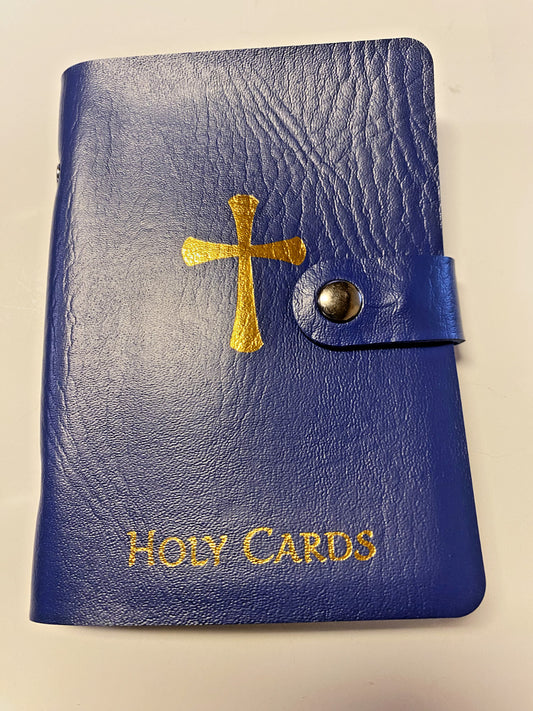 Holy Card Holder 5.25"Blue Booklet, New