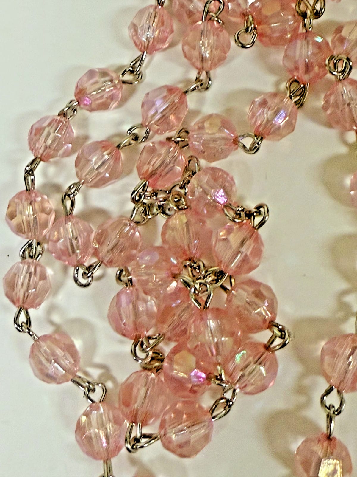 Pink Acrylic Faceted Rosary,  New Gftshp-67 Journeys of Faith Collectibles:Religion & Spirituality:Christianity:Rosaries