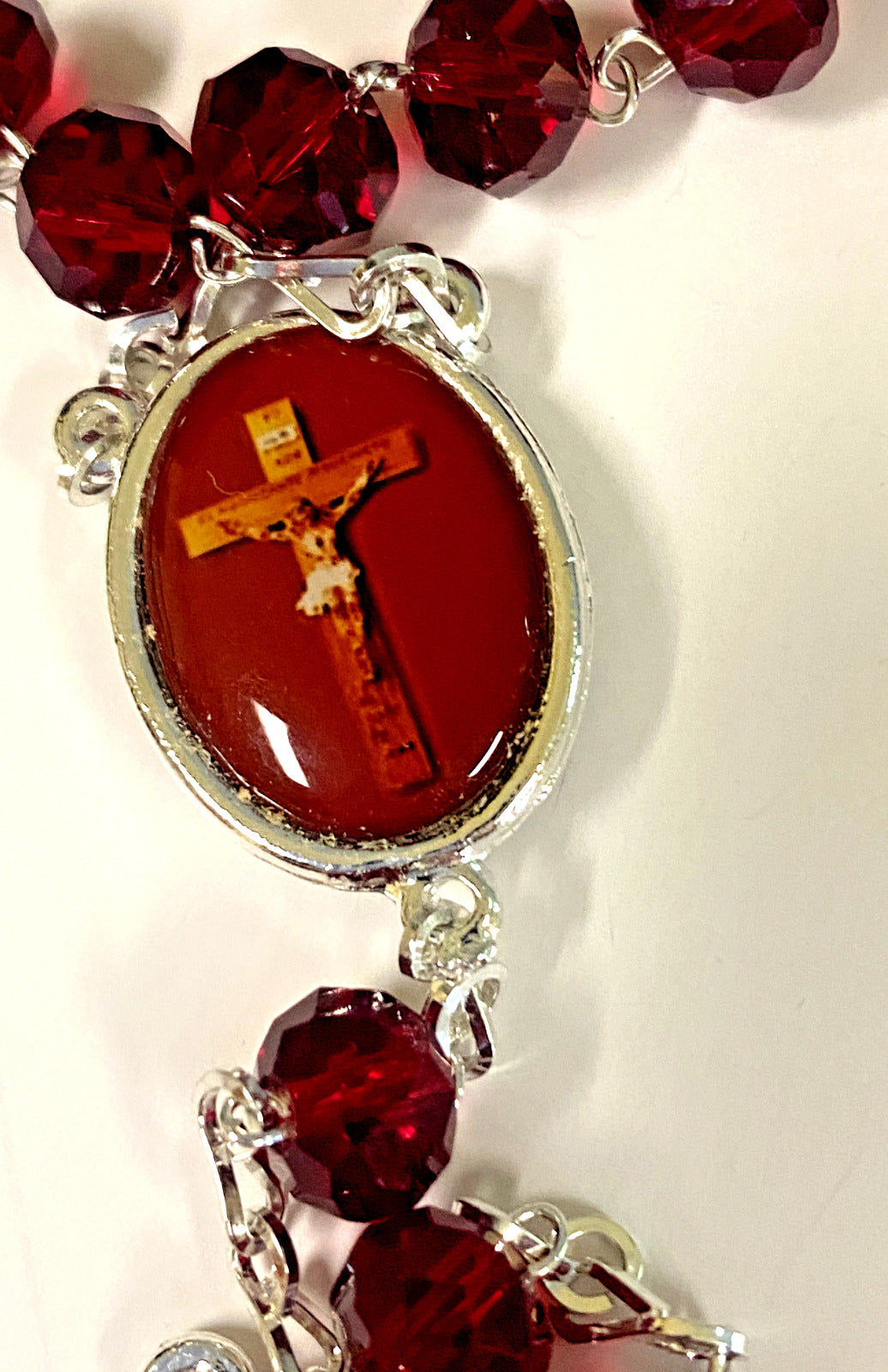 Crucified Jesus Christ Handmade  Rosary, New from Colombia #L062 - Bob and Penny Lord