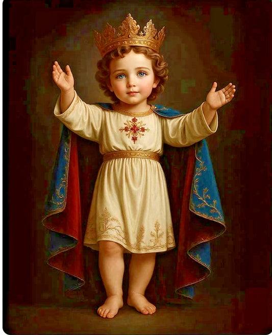 Santo Niño/Infant Child Jesus Wood Plaque, New #AB-014