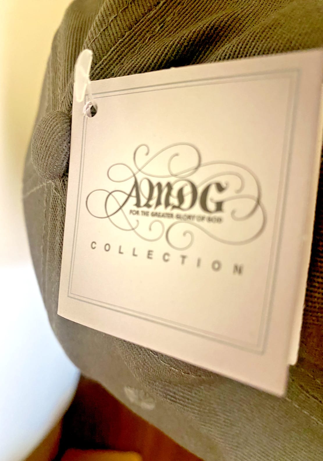 "For the Great Glory" AMDG Baseball Hat, New #AB-063 AMDG Collection Clothing, Shoes & Accessories:Men:Men's Accessories:Hats