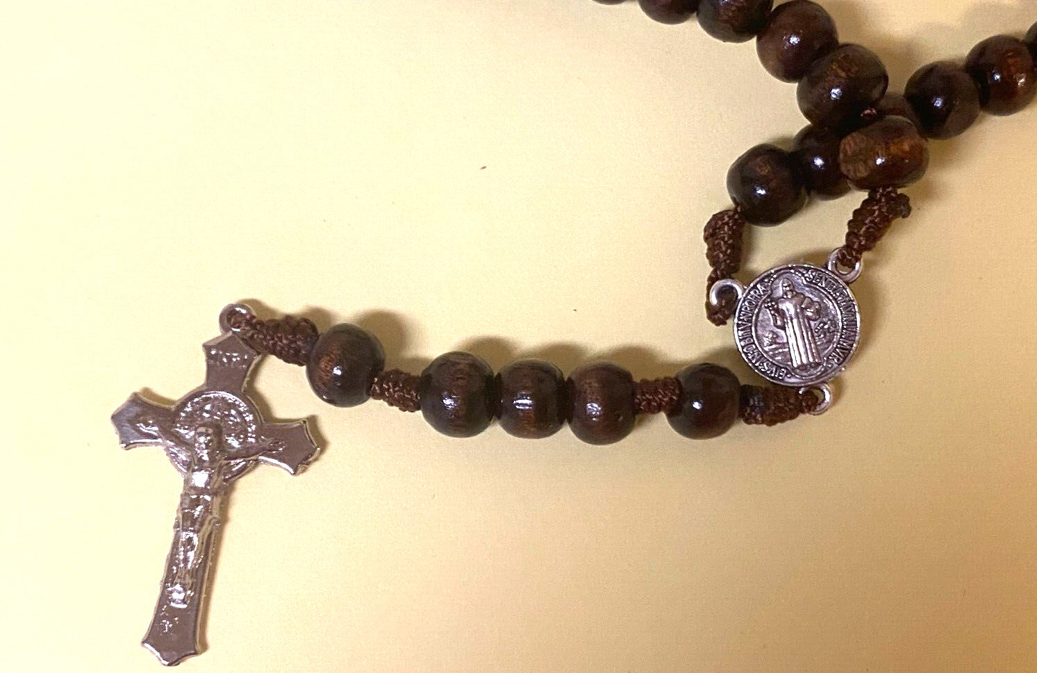 Santo Nino de Atocha Wood Rosary Box with Rosary, New from Colombia L030 - Journeys of Faith