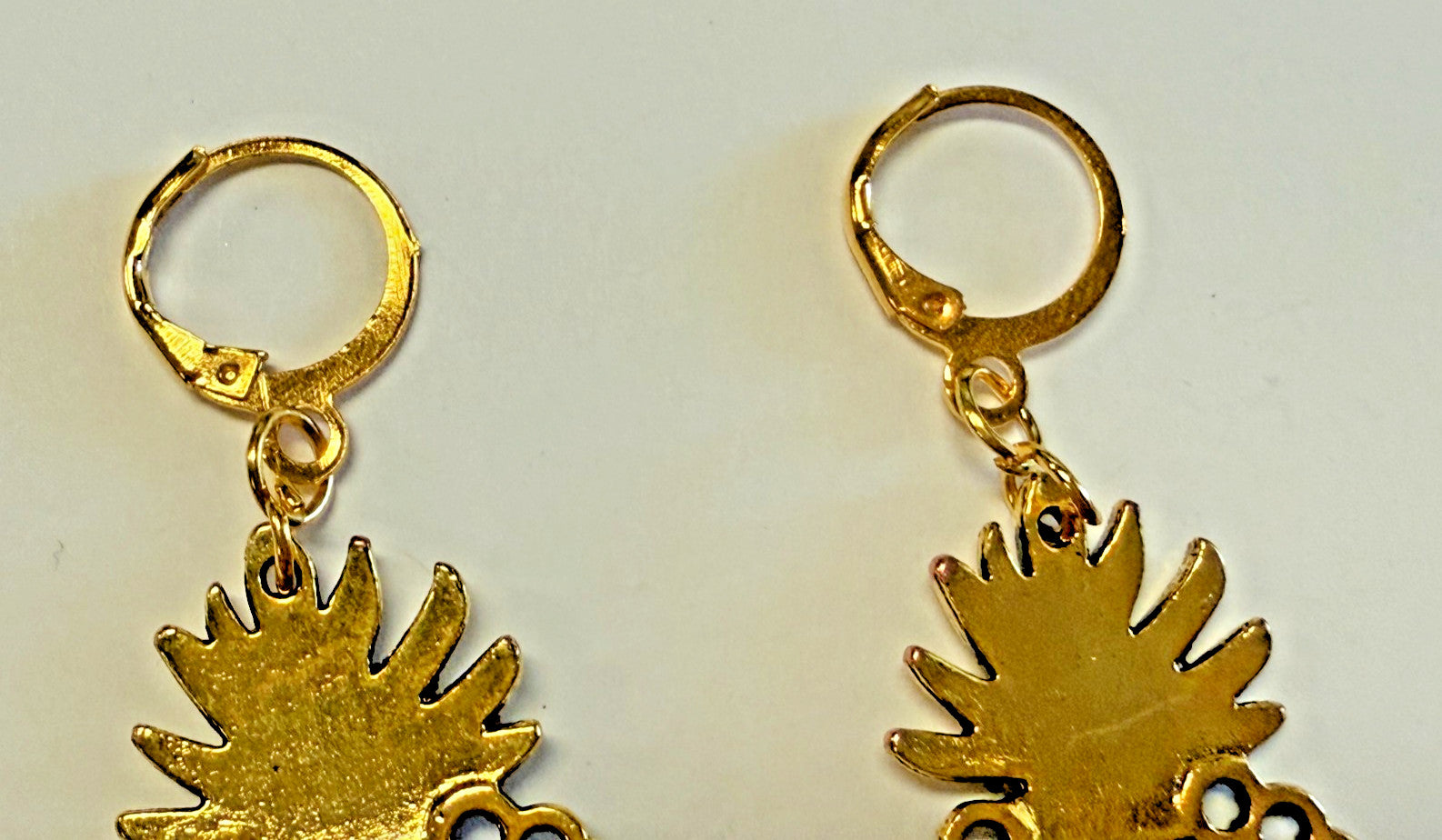 Sacred Heart Gold Tone Dangle Earrings, New #Gftshp-126 - Journeys of Faith
