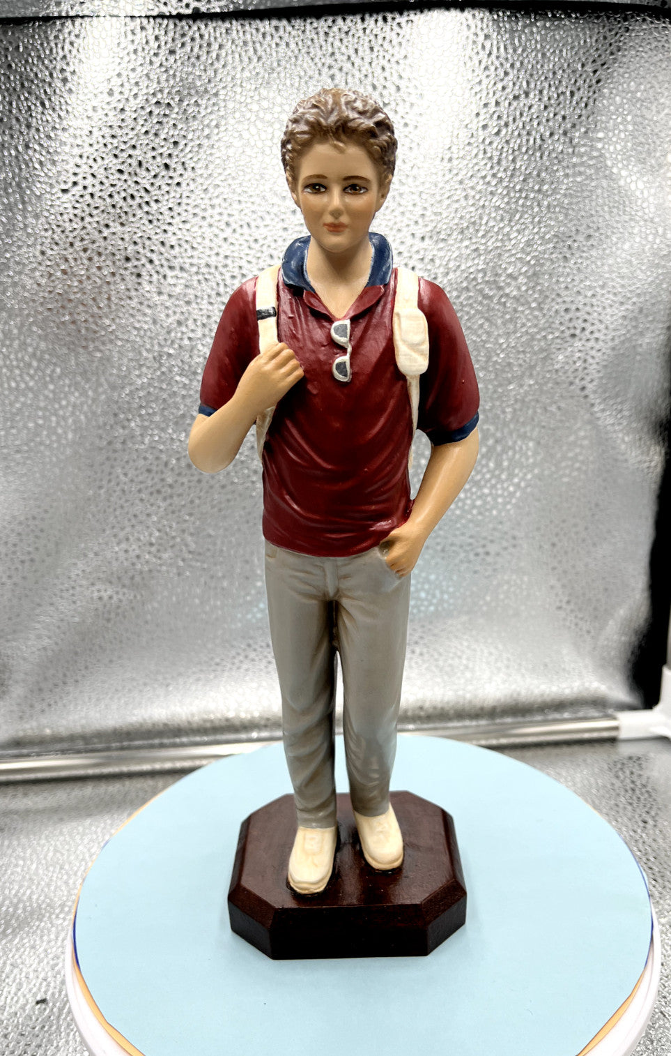 Saint Carlo Acutis, Apostle of the Eucharist Statue 10" New from Colombia #F007