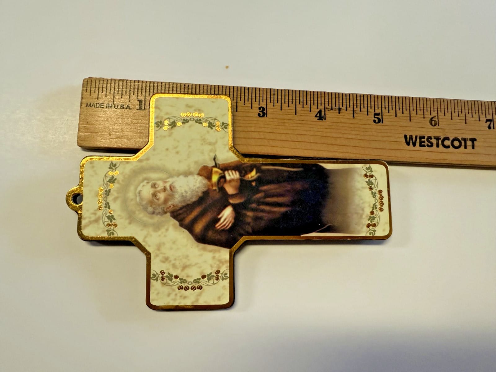 Saint Benedict 5" Wood Cross, New #AB-271-R2 Journeys of Faith Collectibles:Religion & Spirituality:Christianity:Crucifixes & Crosses