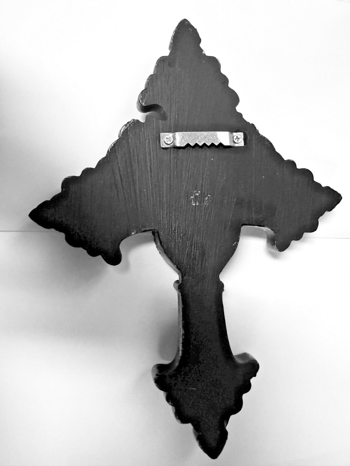 Sacred Hearts /Jesus, Mary, Joseph Bronze Finish 8.75" Cross, New #AB-101