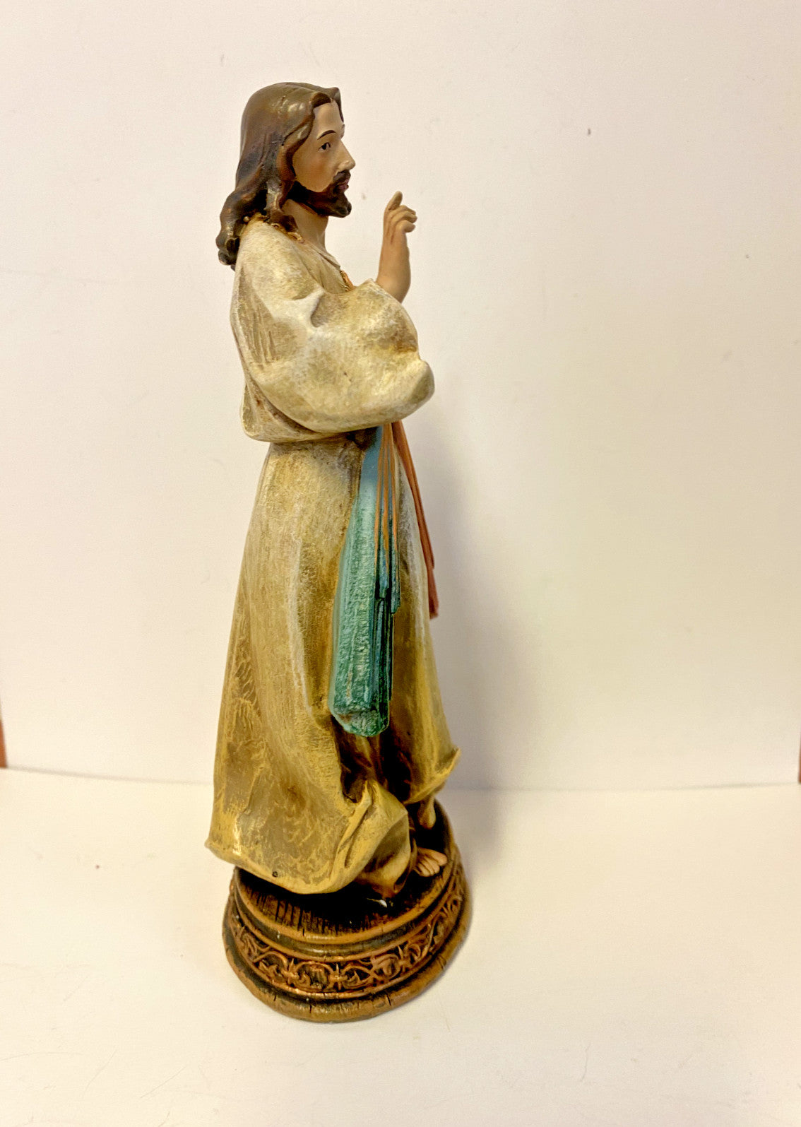 Divine Mercy 6.5-inch Christian statue by Bob and Penny Lord, religious collectible depicting the divine figure with detailed features.
