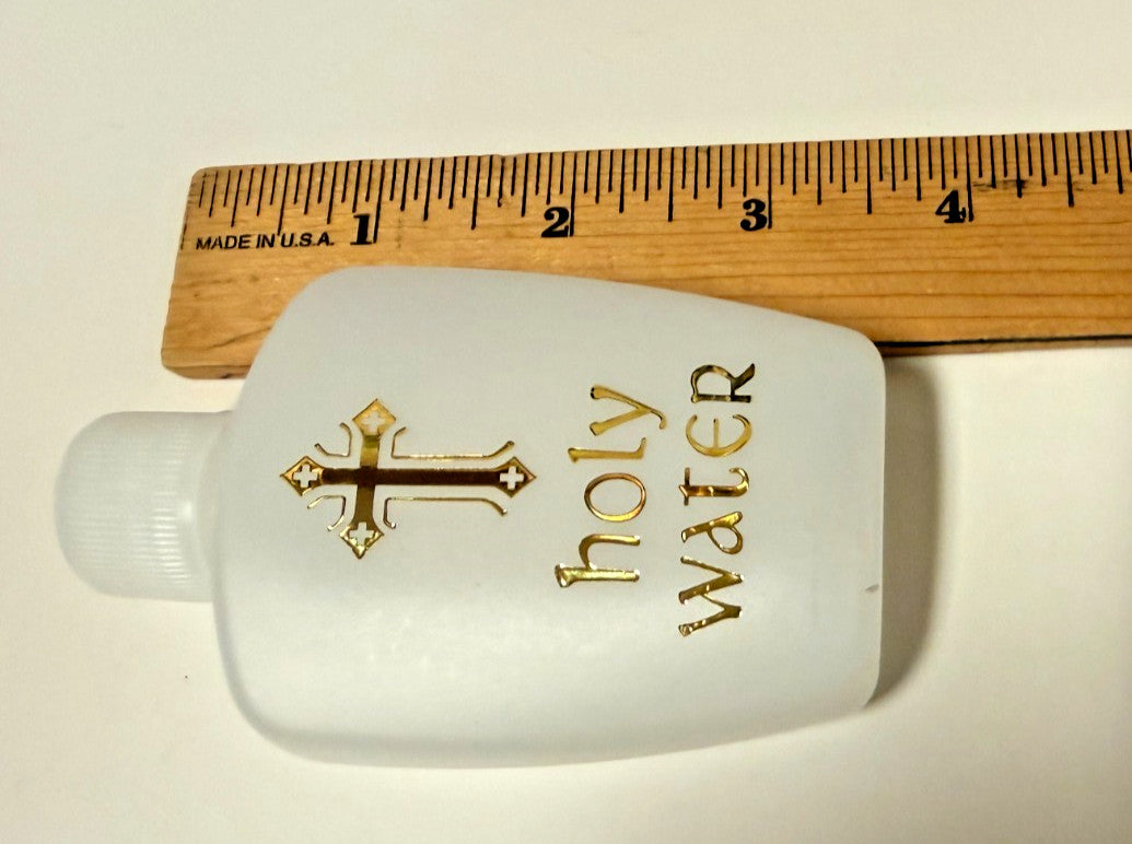 Holy Water Bottle With  Screw On Cap, 2 oz. New #AB-342-R2