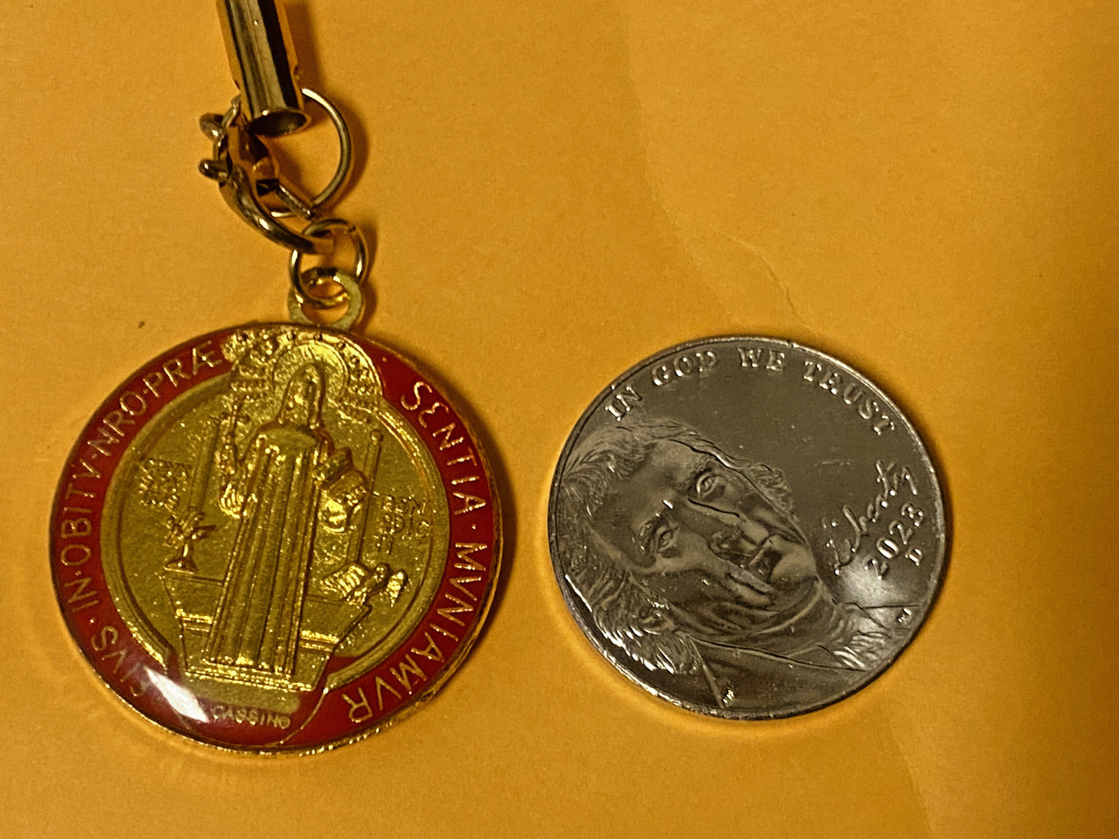 Saint Benedict Medal Phone Charm,  New from Japan #GFTSHP - Bob and Penny Lord