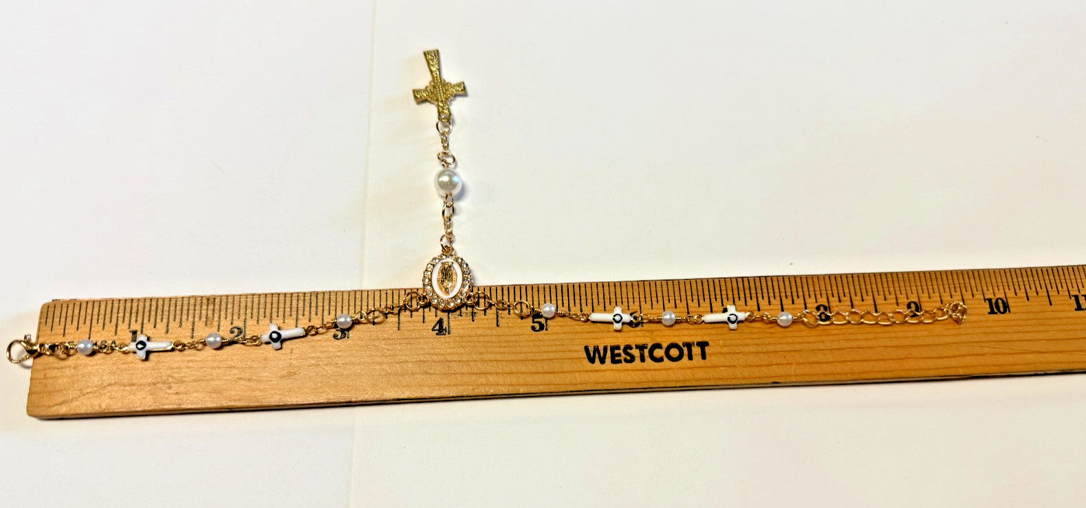 O L of Guadalupe Medal ,Crosses  and Pearls Devotional , New #Gftshp-132 - Journeys of Faith