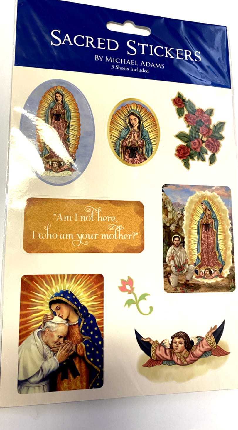Our Lady of Guadalupe Stickers (assorted), 3 sheets per package, New #AB-069 Journeys of Faith Collectibles:Religion & Spirituality:Christianity:Other Christian Collectibles