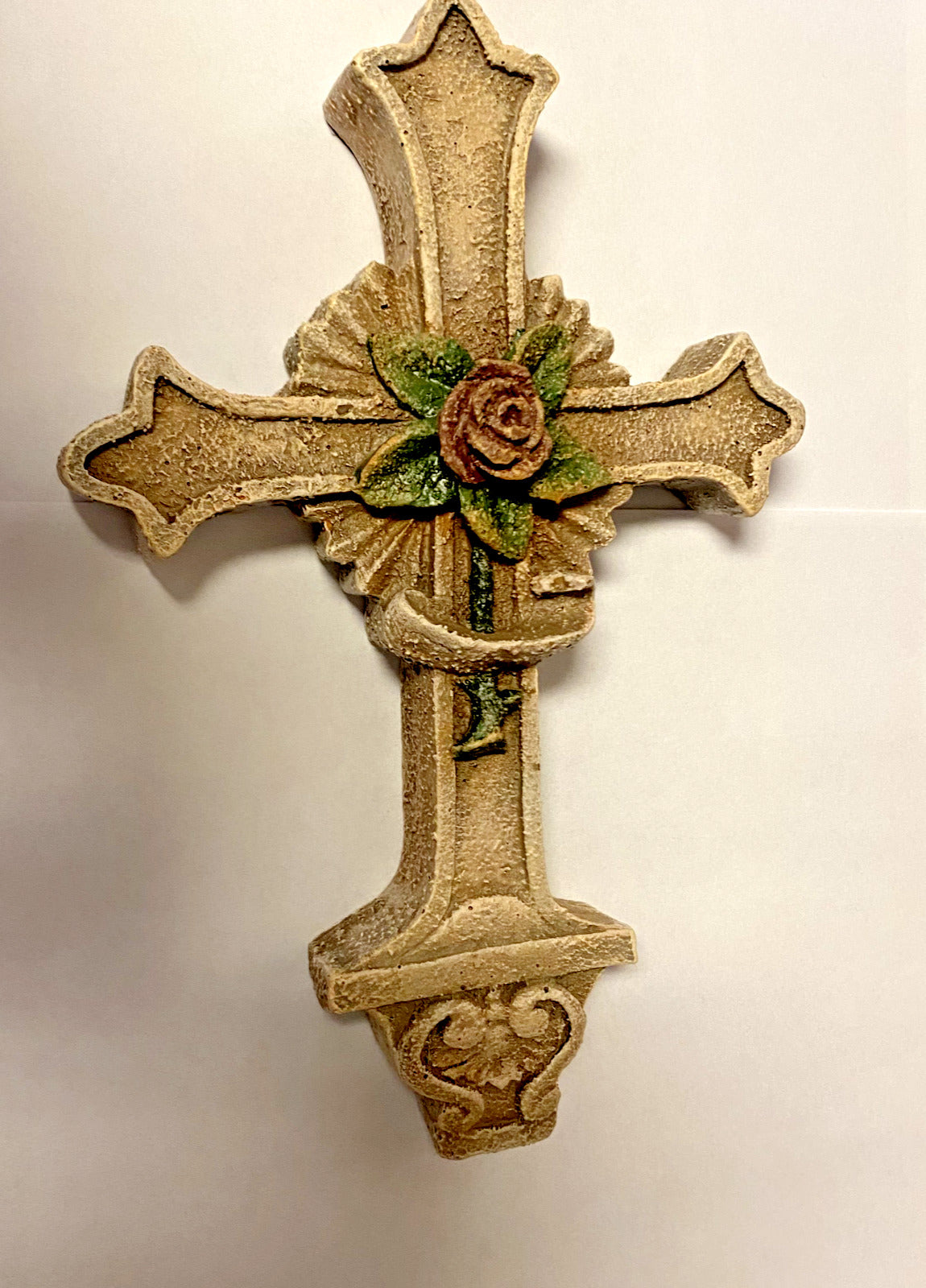 Rose of Sharon 8.5" Cross, New #AB-233 - Bob and Penny Lord