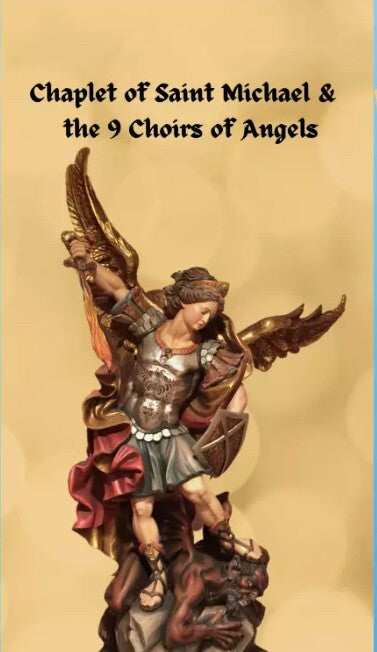Chaplet of Saint Michael The Archangel &  9 Choirs of Angels , New  #PC-07 - Journeys of Faith