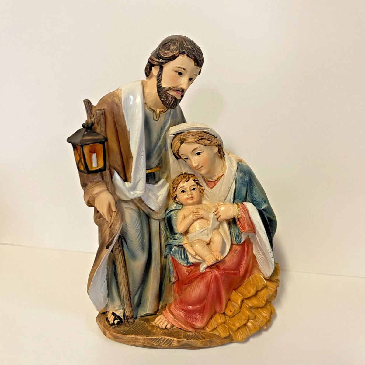 Seated Mary Nativity figurine by Bob and Penny Lord, 4.25-inch Christian religious collectible for holiday displays.