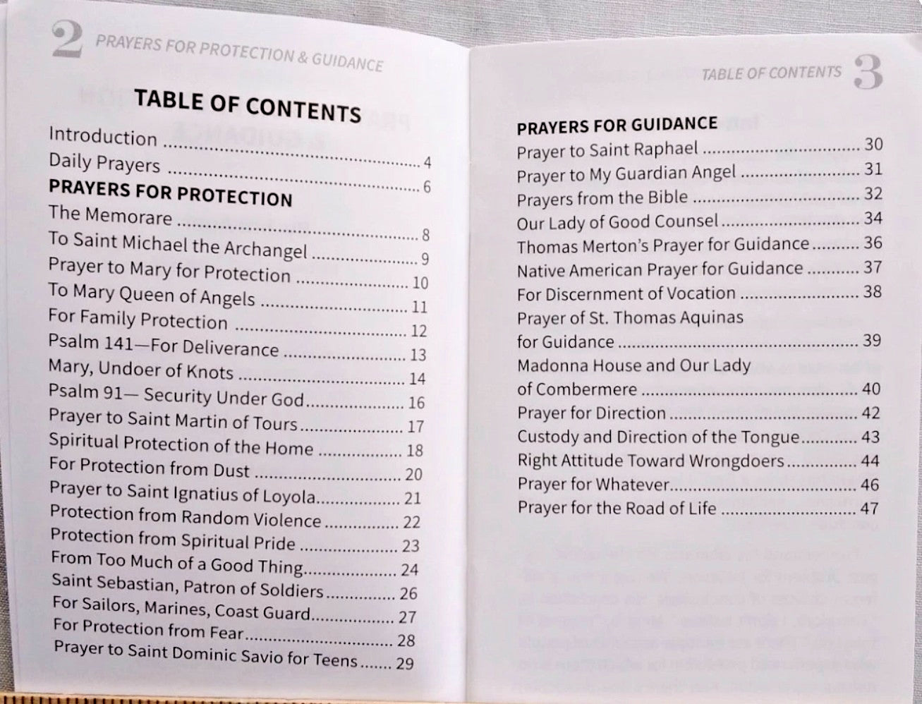 Prayers for Protection & Guidance Pocket Prayer Booklet. New #AB-413-R2 - Journeys of Faith
