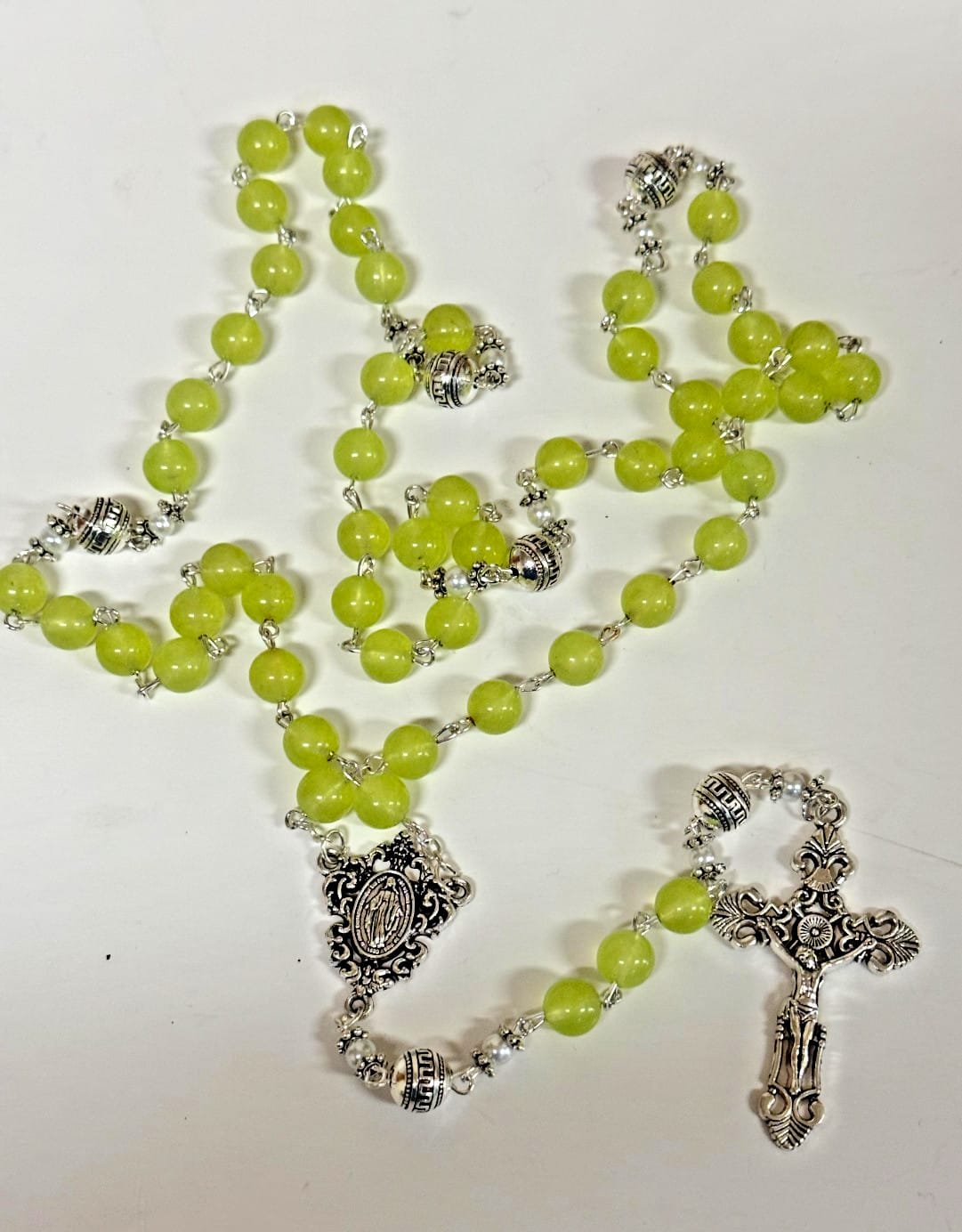 Seafoam Green Rosary,  New Gftshp-65 Journeys of Faith Collectibles:Religion & Spirituality:Christianity:Rosaries