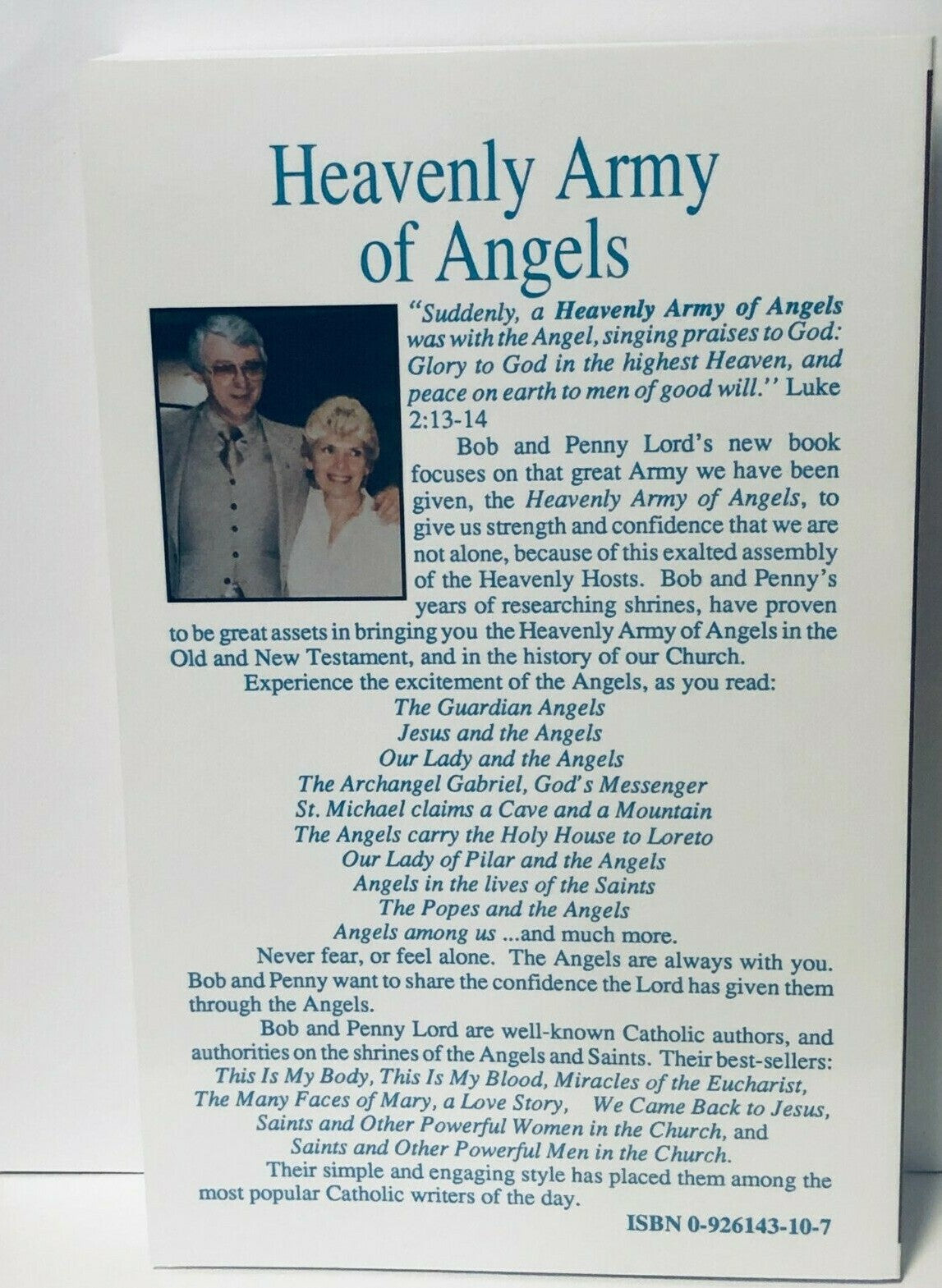 Heavenly Army of Angels, by Bob and Penny Lord New - Journeys of Faith