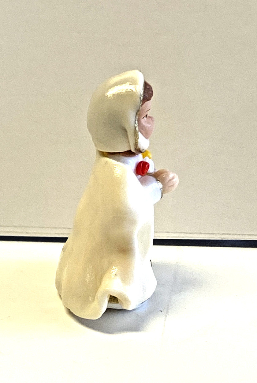Small Mystic Rose Statue by Bob and Penny Lord, 1.75-inch collectible Christian plaque from Colombia, featuring intricate rose design.