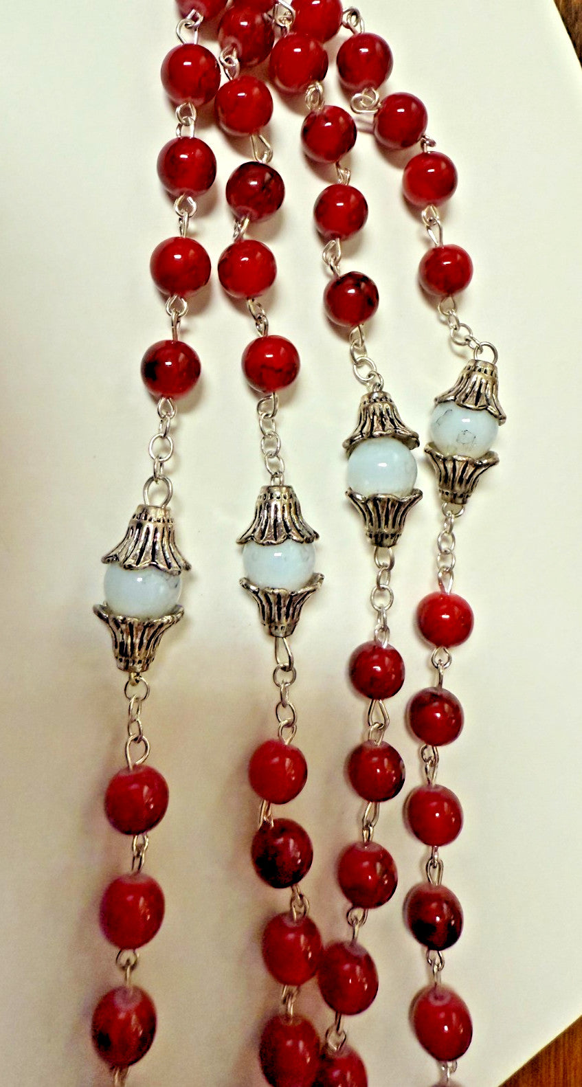 Saint Sister Faustina + Divine Mercy Dual Medal Crucifix Rosary, New #Gftshp-113 - Journeys of Faith