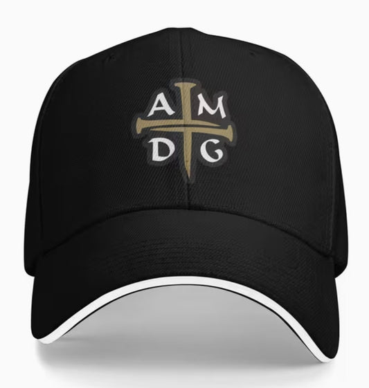 "For the Great Glory" AMDG Baseball Black, New #Gftshp-280 - Journeys of Faith