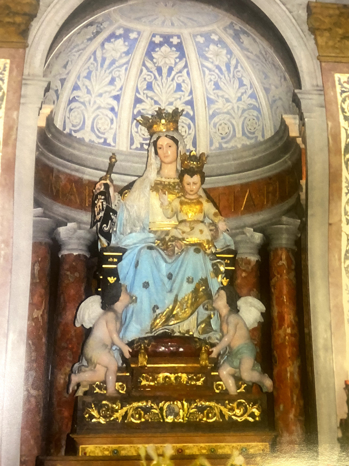 Our Lady of Mount Carmel 19" x 13.50" Image Print, New from Israel #HLYLND - Journeys of Faith