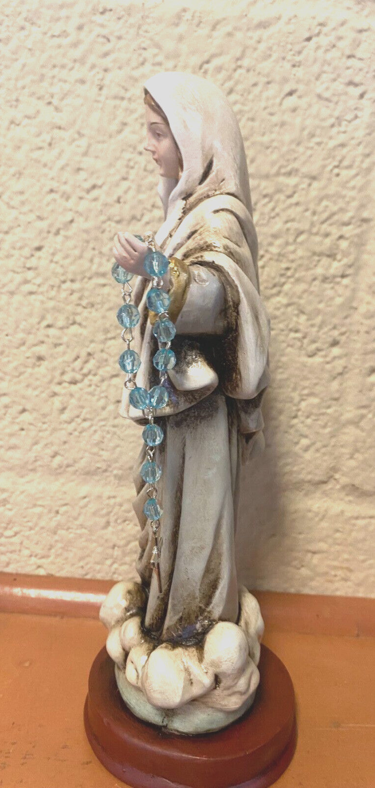 8.5-inch Our Lady of Medjugorje statue from Colombia, religious Catholic figurine by Bob and Penny Lord, detailed craftsmanship.