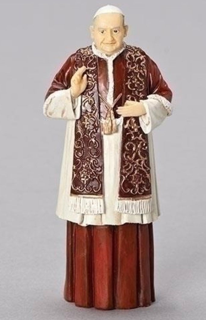 Pope Saint John XXIII 4" H Statue, Prayer Card + Bio, New #RM-57 - Journeys of Faith