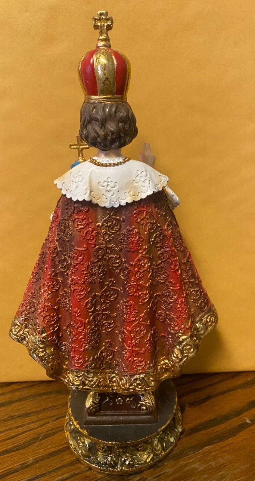 Infant Jesus of Prague 8.75-inch religious statue by Bob and Penny Lord, depicting the sacred figure in detailed craftsmanship.