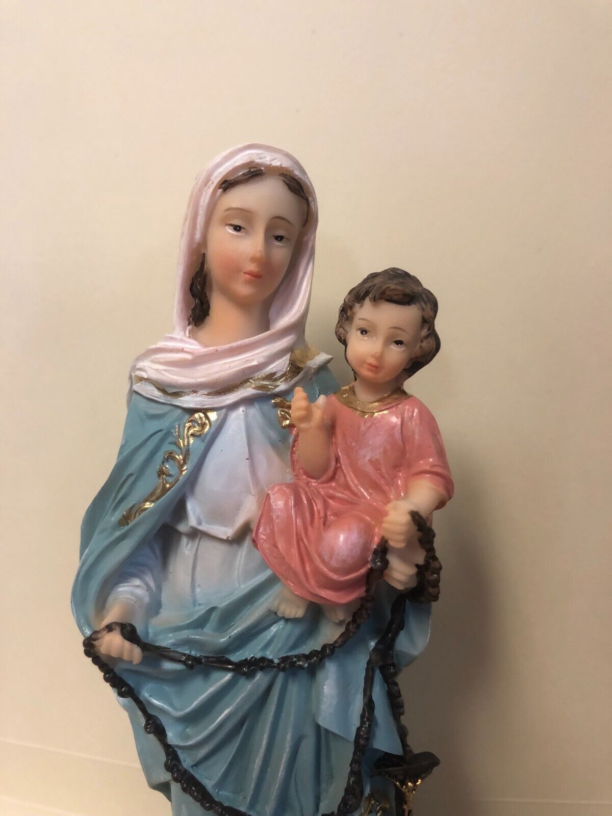 Our Lady of the Rosary Statue, 8.25" New - Bob and Penny Lord