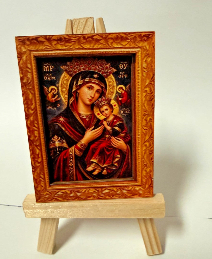 O L of  Perpetual Help Icon Image, Small Wood Magnet, New #Gftshp-262