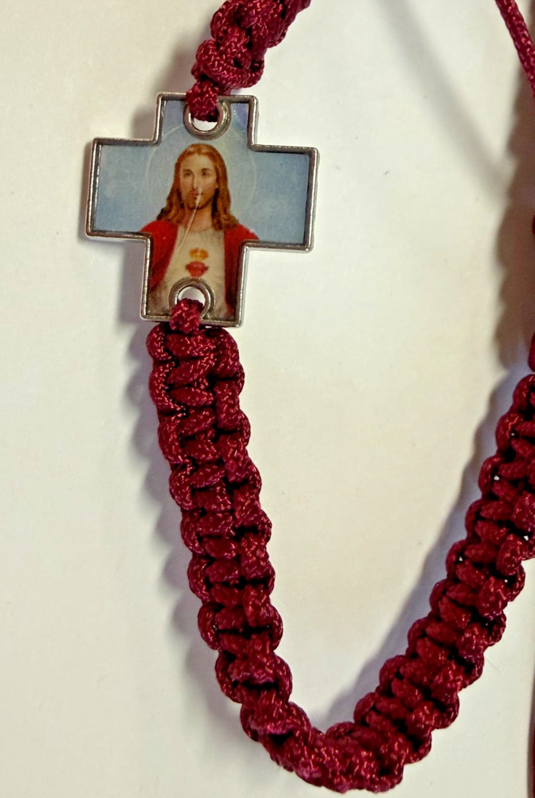 Sacred Heart of Jesus Burgundy Cord Bracelet, New #Gftshp-139 Journeys of Faith Collectibles:Religion & Spirituality:Christianity:Jewelry