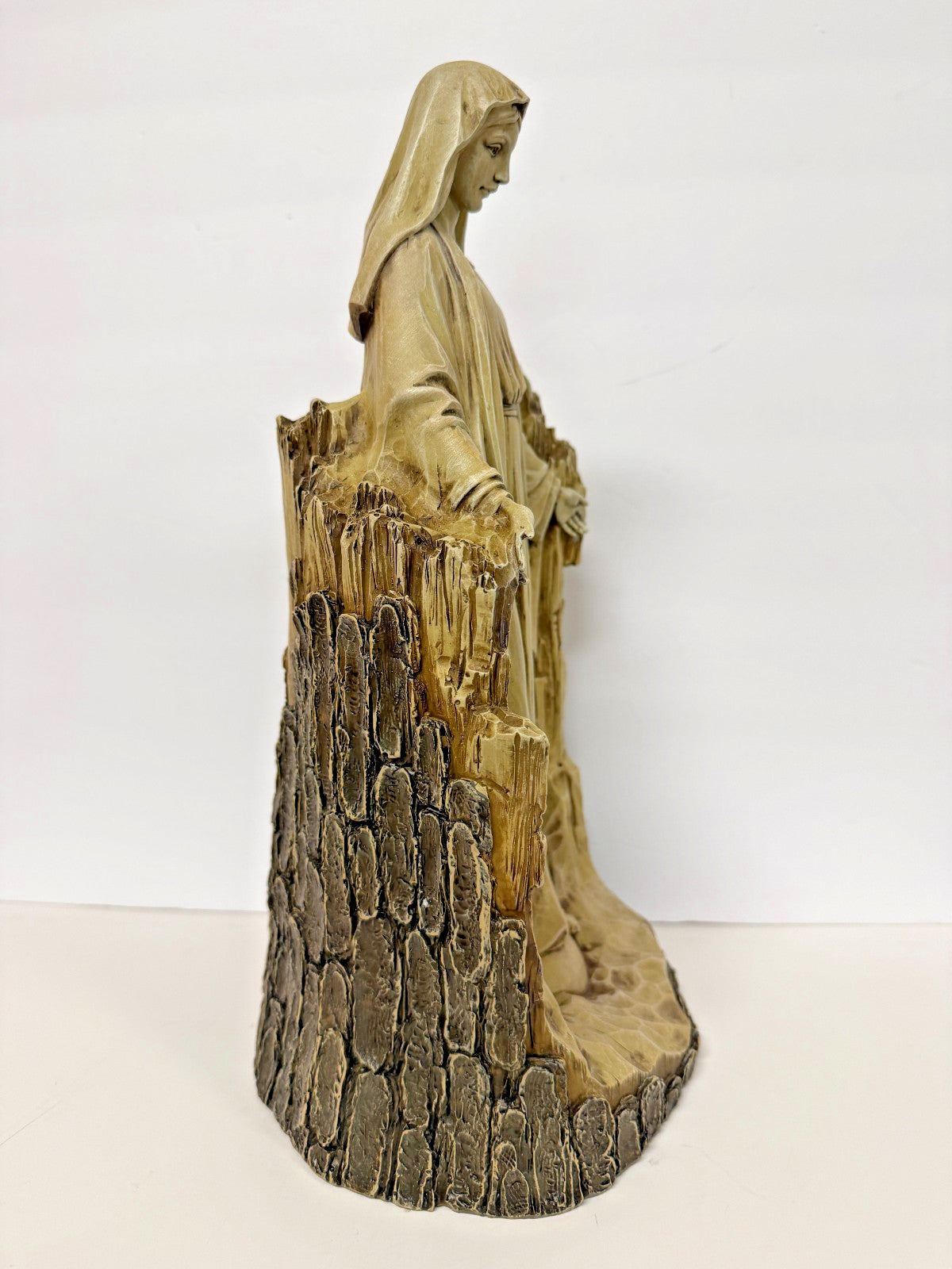 Our Lady of Grace  14.25" Carved Finish Garden Statue, New #RM-62-R2