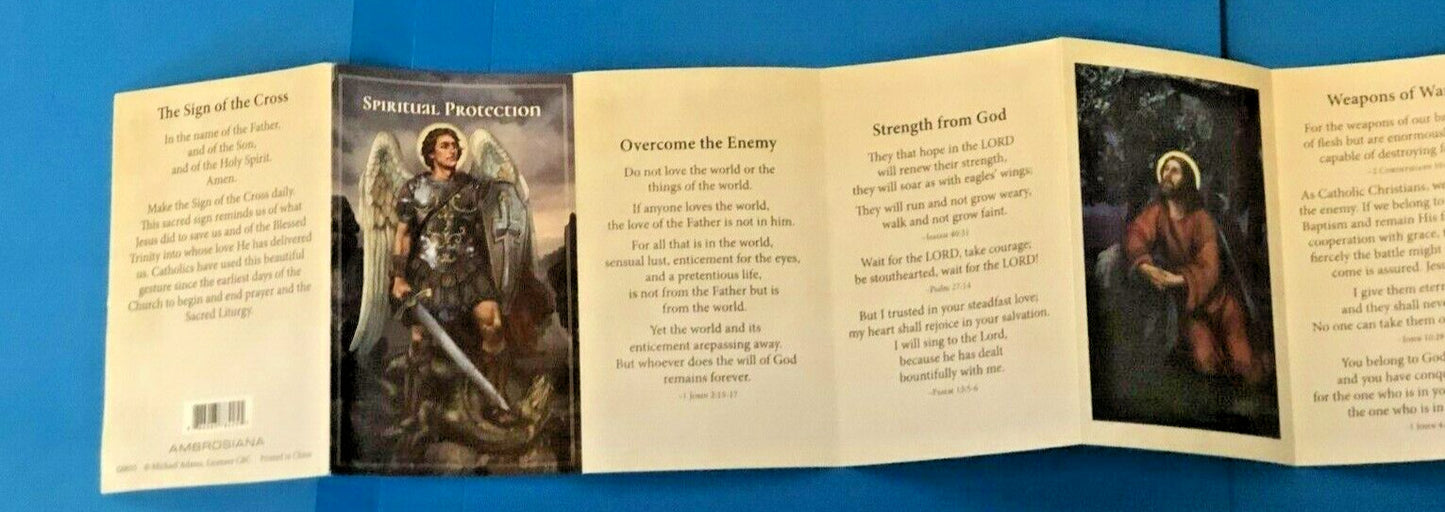 Spiritual Protection Prayer Pocket Folder, New. #PC-18