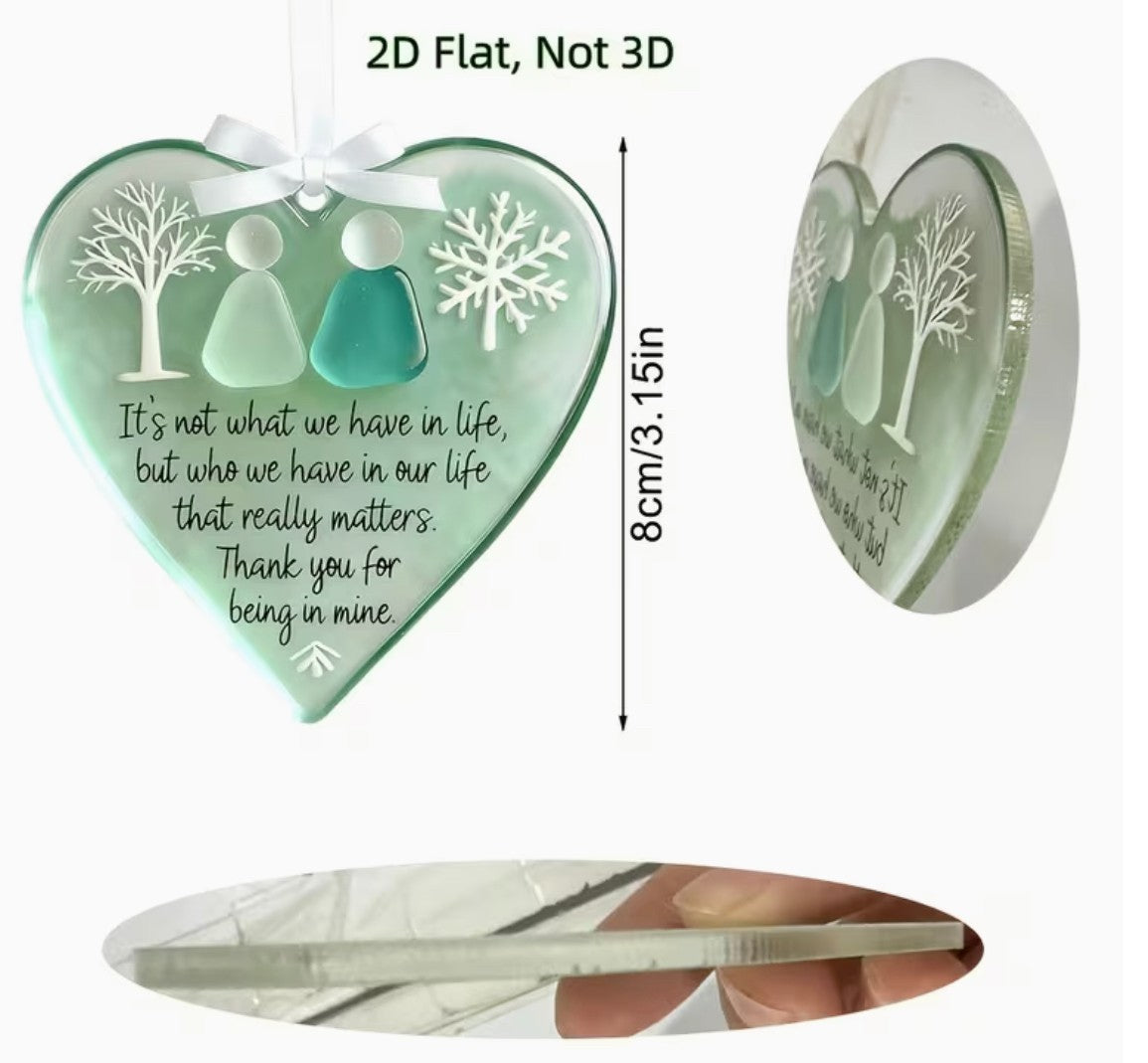 Heart Shape Friendship Ornament, New #Gftshp-236