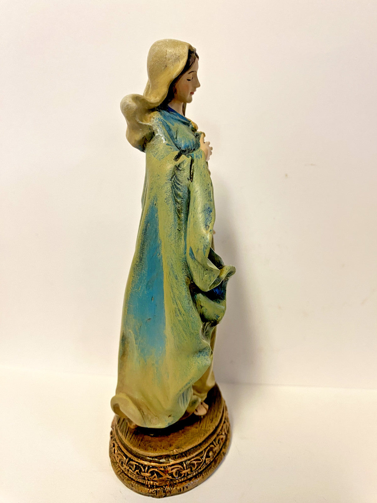 Lady of Grace 4-inch Christian statue by Bob and Penny Lord, depicting a serene religious figure in a detailed collectible figure.
