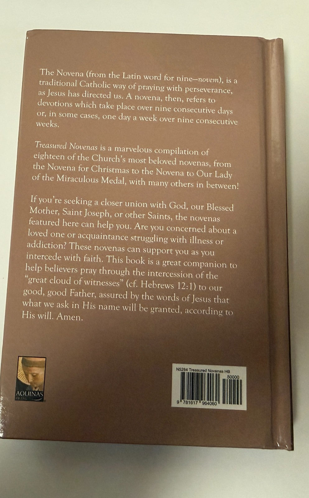 Treasured Novenas Hardcover Book, 240 pgs. New, # NO-07