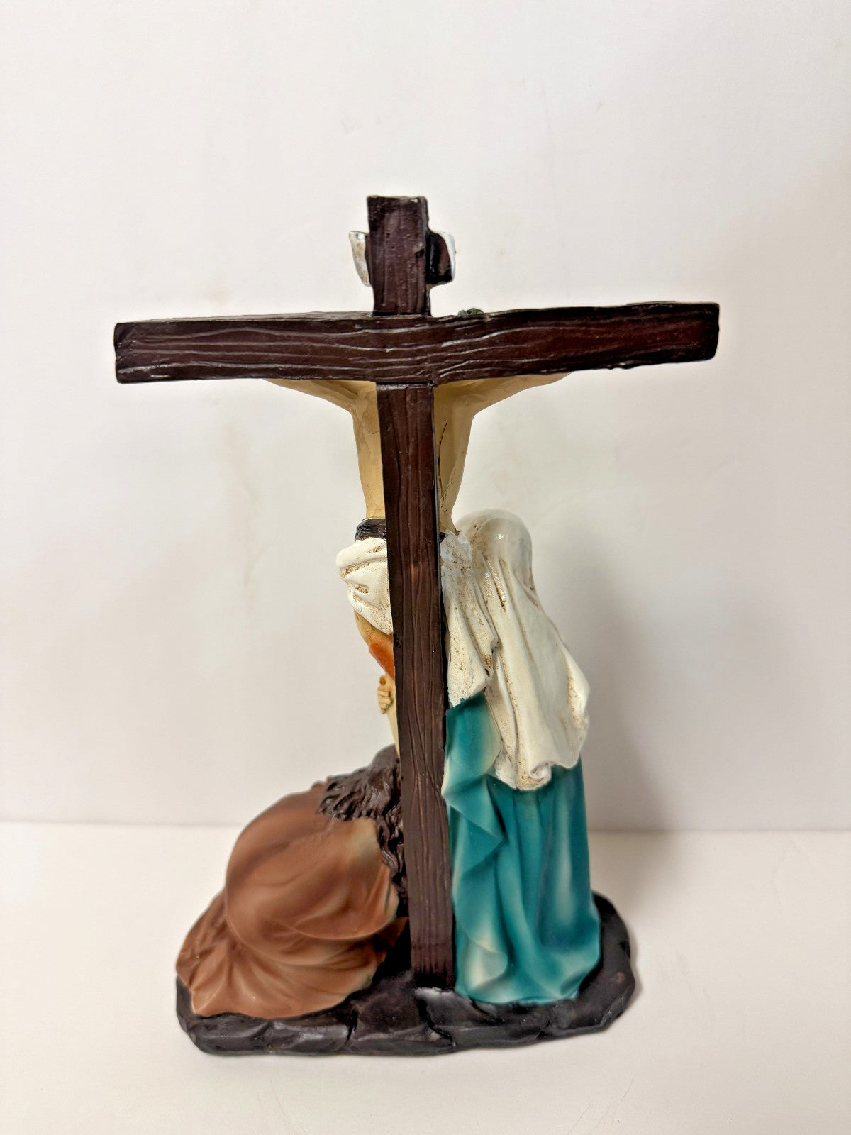 The Crucifixion with Bl Mary & Mary Magdalene, 8" statue, New #Gftshp-248