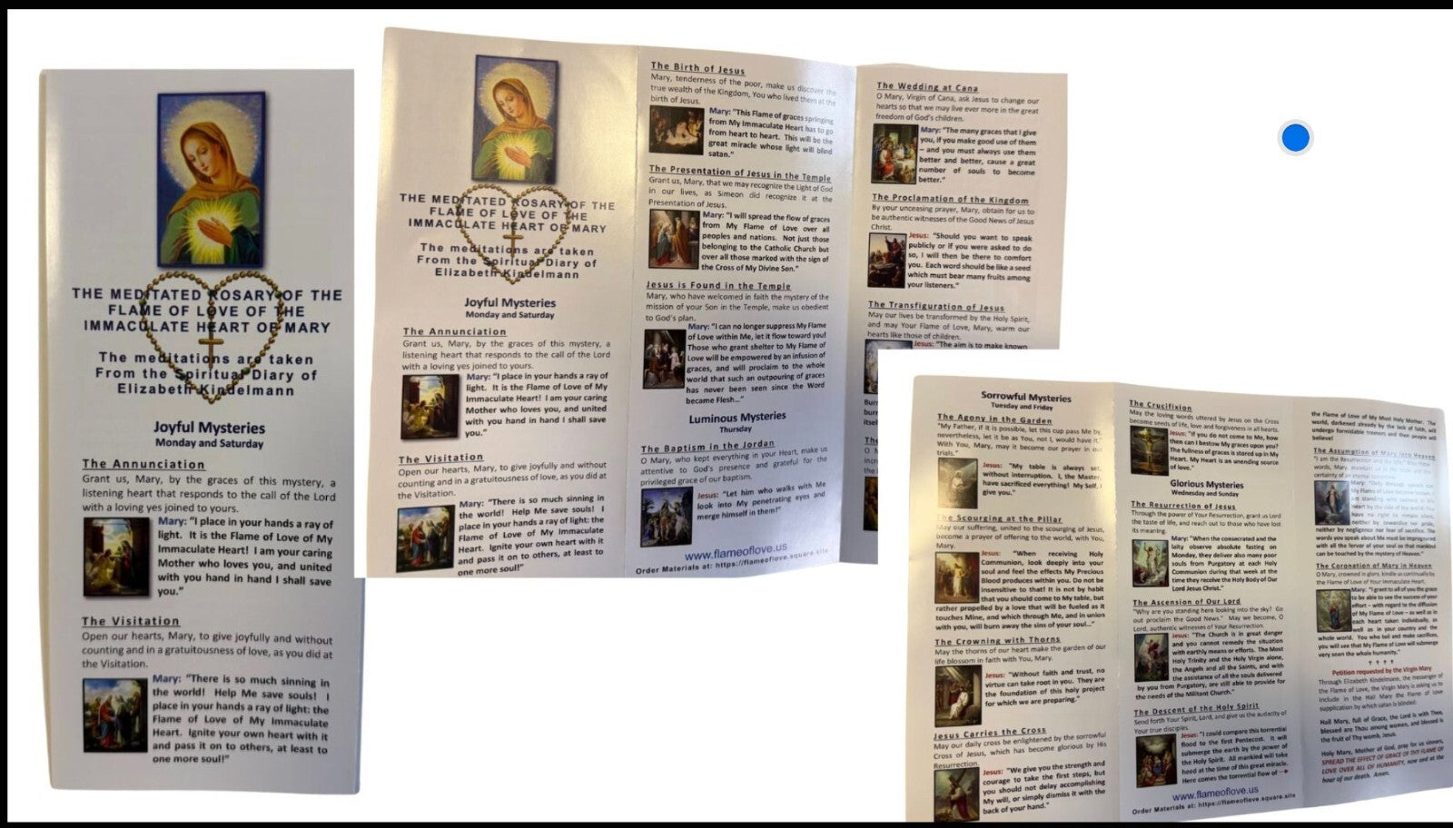 The Meditated Rosary of the Flame of Love of the Immaculate Heart of Mary,New - Journeys of Faith
