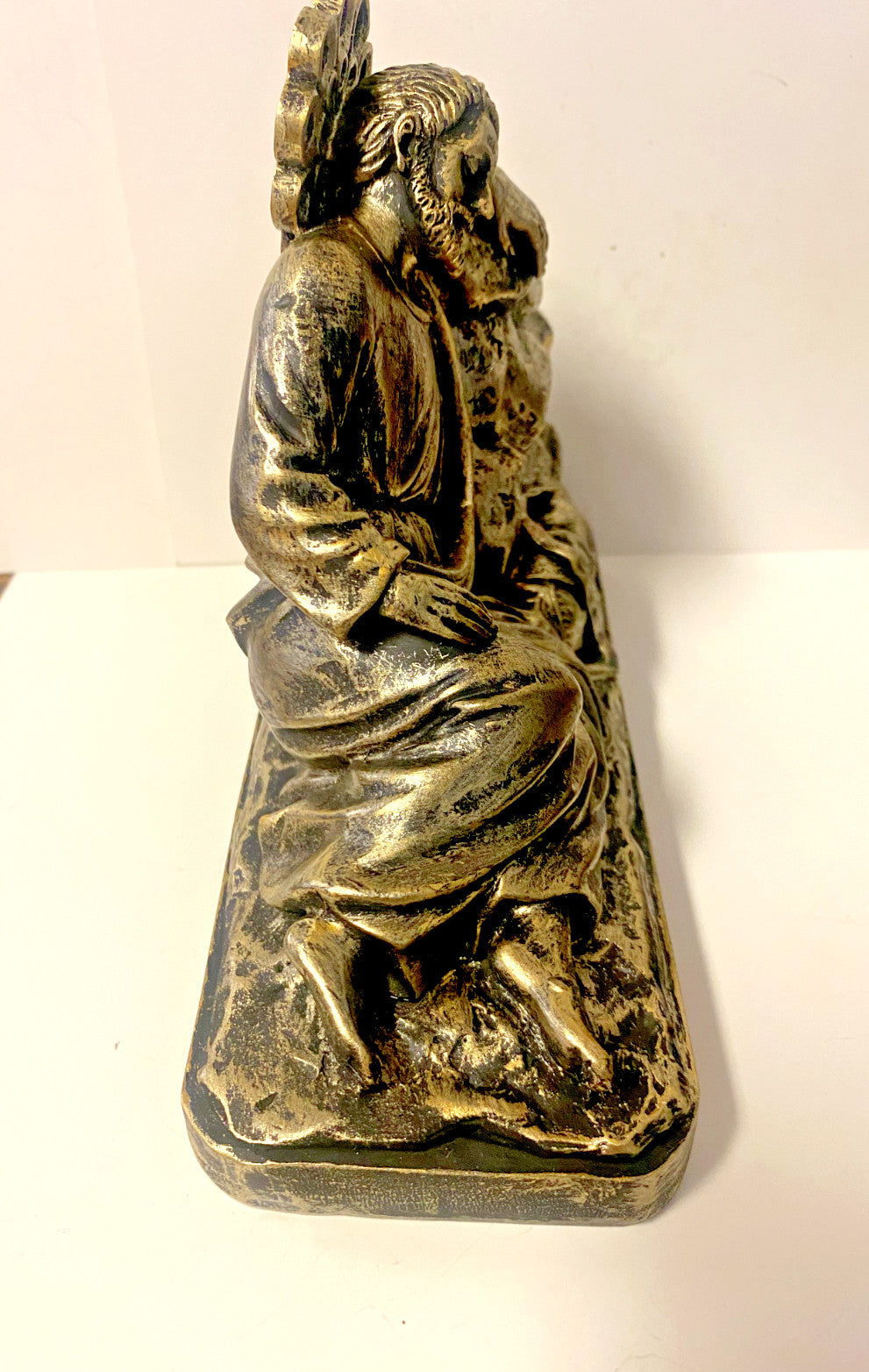 Sleeping Saint Joseph Bronze Finish 6" Statue, New #AB-192