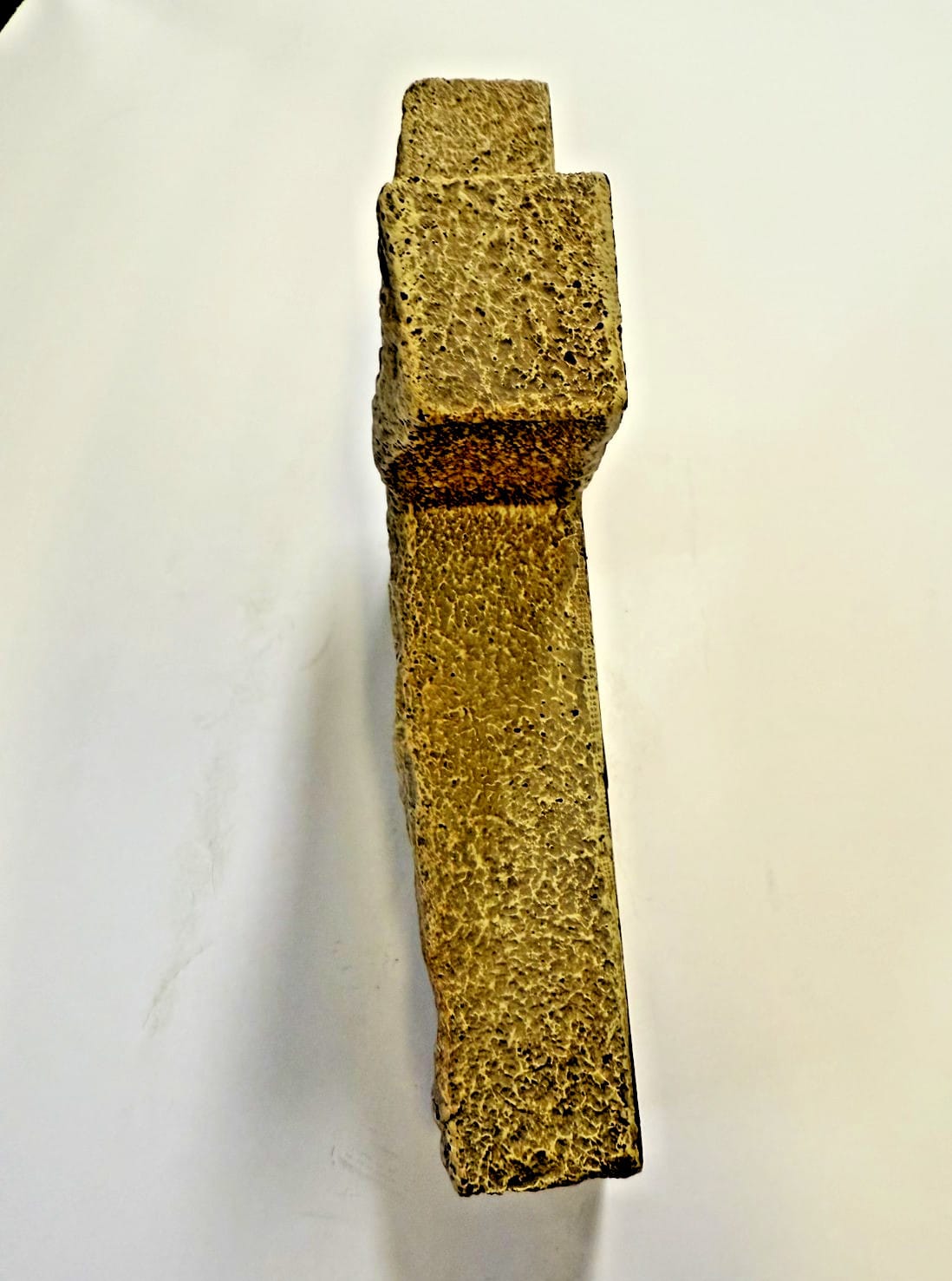 Old Rugged Cross decorative collectible figurine, 8.375 inches tall, unbranded religious home decor item with detailed craftsmanship.