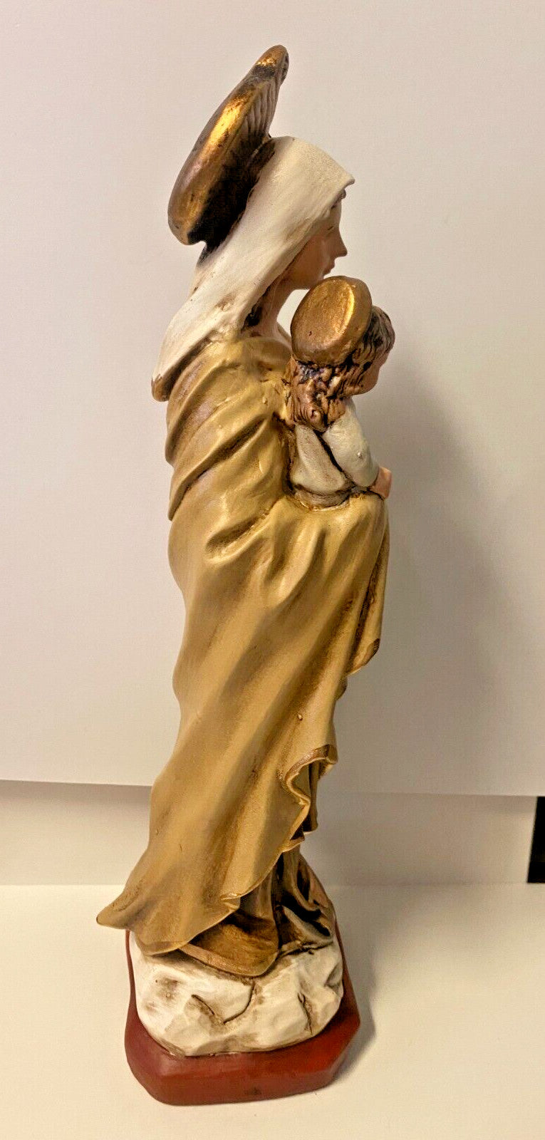 Our Lady Mary Star of the Sea Hand Painted 10.5" Statue, From Colombia #L013/586 - Journeys of Faith