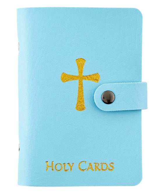 Holy Card Holder 5.25" Light Blue Booklet, New. #AB-03-2