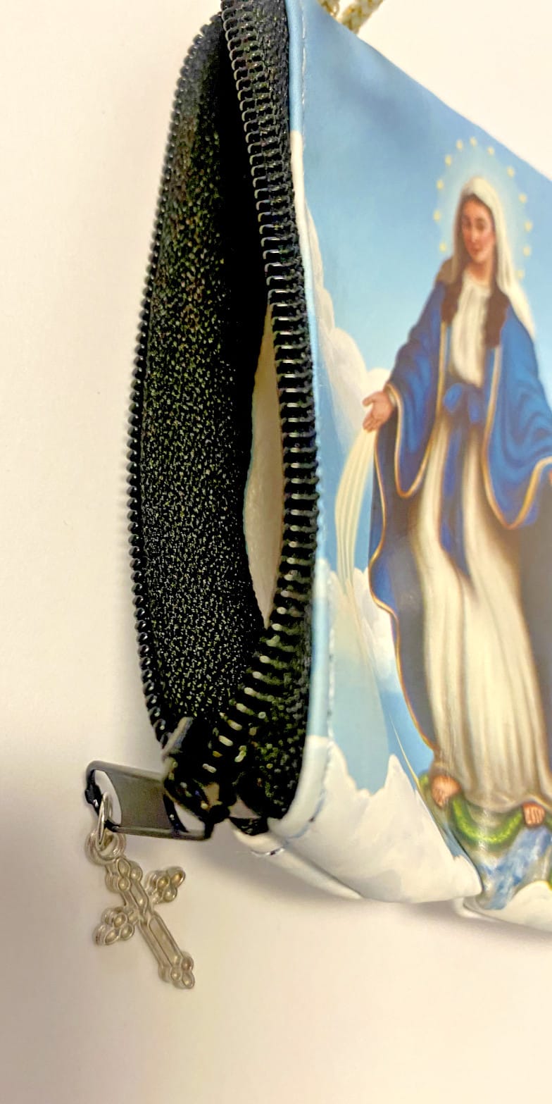 Our Lady of Grace Small 3.25" Zip Rosary Pouch, New #AB-027 Journeys of Faith Collectibles:Religion & Spirituality:Christianity:Other Christian Collectibles