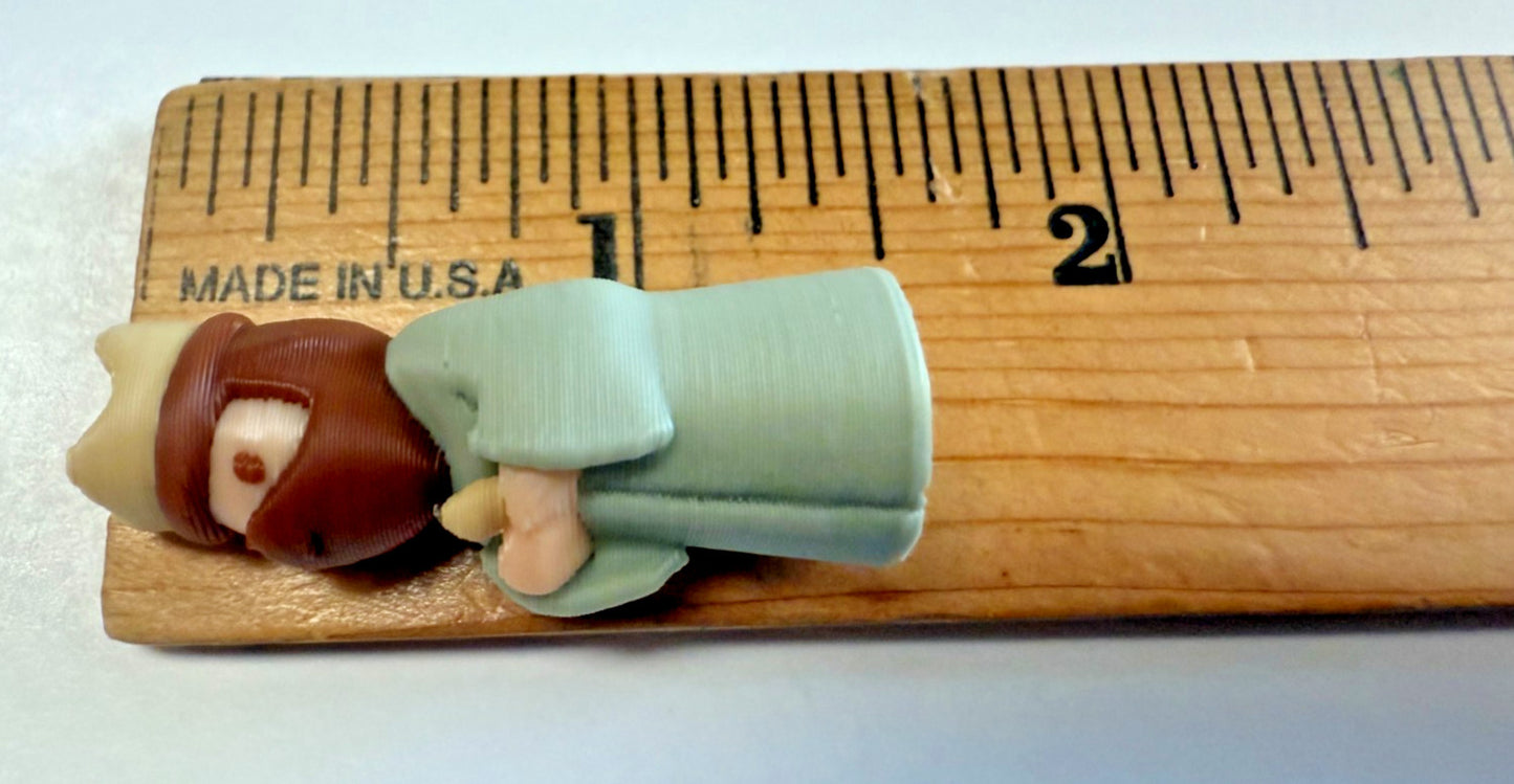 Children's 10 pc Miniature Nativity Scene,  Handmade, New #Gftshp-91