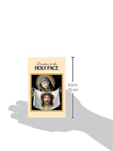 Book titled "Devotion to the Holy Face of Jesus" by Bob and Penny Lord, featuring religious imagery and spiritual content.