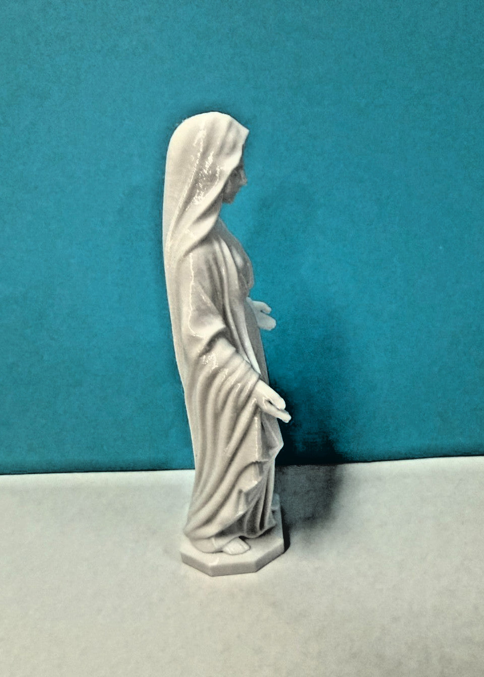 Blessed Mother Mary Plastic 5" Statue, New #AB-464-R2
