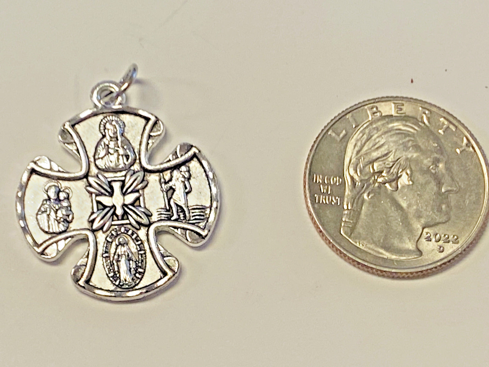 Four Way Cross Pendant, 1" New, #MD-001 - Bob and Penny Lord